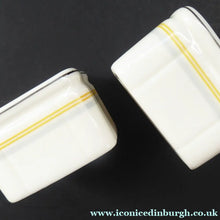 Load image into Gallery viewer, 1930s Art Deco FOLEY China Cube Sugar Bowl : CUNARD STEAMSHIP Co. Issue
