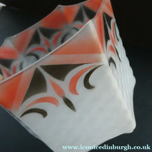 Load image into Gallery viewer, 1930s Art Deco Shade for Beside or Table Lamp - with Geometric Deco Patterns
