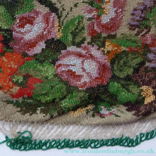 Load image into Gallery viewer, ART DECO Glass Lampwork Beaded Bag with Fine Engraved Metal Clasp &amp; Chain.  LARGE Fabulous Vintage Evening Bag. Made of the Tiniest of Beads
