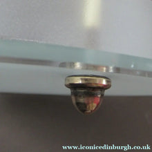 Load image into Gallery viewer, Original 1930s Art Deco White Satin Glass and Brass Pendant Shade
