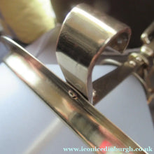 Load image into Gallery viewer, Original 1930s Art Deco White Satin Glass and Brass Pendant Shade
