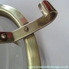 Load image into Gallery viewer, Original 1930s Art Deco White Satin Glass and Brass Pendant Shade
