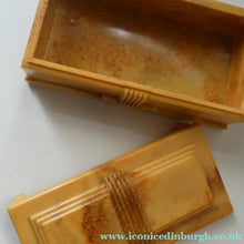 Load image into Gallery viewer, 1930s ART DECO Heavy Early Plastic Cigar or Cigarette Box by Buttner Pipe Company
