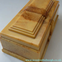Load image into Gallery viewer, 1930s ART DECO Heavy Early Plastic Cigar or Cigarette Box by Buttner Pipe Company
