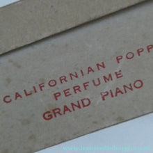 Load image into Gallery viewer, 1930s ART DECO Miniature Californian Poppy Perfume Bottle in Grand Piano Box. ATKINSON'S, LONDON
