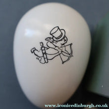 Load image into Gallery viewer, 1930s Art Deco Miniature Saville’s Mischief Egg Perfume Bottle (with rare card box) - Art Deco Perfume Bottle
