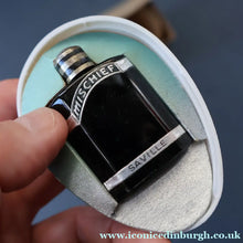 Load image into Gallery viewer, 1930s Art Deco Miniature Saville’s Mischief Egg Perfume Bottle (with rare card box) - Art Deco Perfume Bottle
