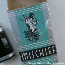 Load image into Gallery viewer, 1930s ART DECO Miniature Saville's MISCHIEF Perfume Bottle in Original Retail Box
