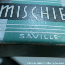 Load image into Gallery viewer, 1930s ART DECO Miniature Saville's MISCHIEF Perfume Bottle in Original Retail Box
