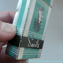 Load image into Gallery viewer, 1930s ART DECO Miniature Saville's MISCHIEF Perfume Bottle in Original Retail Box
