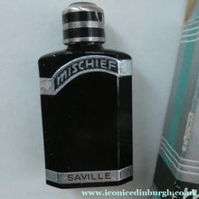 Load image into Gallery viewer, 1930s ART DECO Miniature Saville's MISCHIEF Perfume Bottle in Original Retail Box
