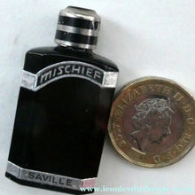 Load image into Gallery viewer, 1930s ART DECO Miniature Saville's MISCHIEF Perfume Bottle in Original Retail Box
