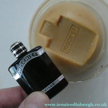 Load image into Gallery viewer, 1930s ART DECO Miniature Saville's MISCHIEF Perfume Bottle in Soap Cake &amp; Clear Plastic Box
