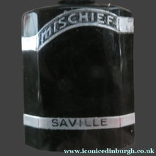 Load image into Gallery viewer,   1930s ART DECO Miniature Saville's MISCHIEF Perfume Bottle in Soap Cake &amp; Clear Plastic Box
