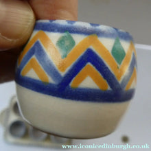 Load image into Gallery viewer, Carter Stabler Adams Red Clay Set of Six Egg Cups on Original Tray 1930s Art Deco
