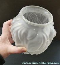 Load image into Gallery viewer, VERY LARGE Vintage 1930s Satin Glass ART DECO Light Shade in the Form of a Flaming Torch.
