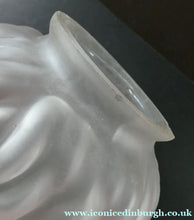Load image into Gallery viewer, VERY LARGE Vintage 1930s Satin Glass ART DECO Light Shade in the Form of a Flaming Torch.

