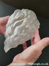 Load image into Gallery viewer, VERY LARGE Vintage 1930s Satin Glass ART DECO Light Shade in the Form of a Flaming Torch.
