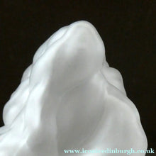Load image into Gallery viewer, 1930s Satin Glass ART DECO Light Shade in the Form of a Flaming Torch. Height 7 1/2 inches
