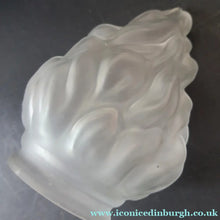 Load image into Gallery viewer, 1920s 1930s Art Deco Flame or Torch Shape Satin Glass Light Shade
