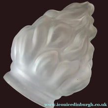 Load image into Gallery viewer, 1920s 1930s Art Deco Flame or Torch Shape Satin Glass Light Shade
