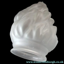 Load image into Gallery viewer, 1920s 1930s Art Deco Flame or Torch Shape Satin Glass Light Shade
