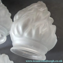 Load image into Gallery viewer, 1920s 1930s Art Deco Flame or Torch Shape Satin Glass Light Shade
