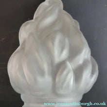 Load image into Gallery viewer, 1920s 1930s Art Deco Flame or Torch Shape Satin Glass Light Shade
