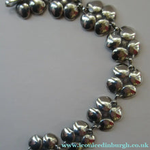Load image into Gallery viewer,  Silver and Dark Pink Enamel Braceklet by Bernard Instone

