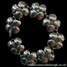 Load image into Gallery viewer,  Silver and Dark Pink Enamel Braceklet by Bernard Instone
