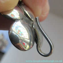 Load image into Gallery viewer,  Silver and Dark Pink Enamel Braceklet by Bernard Instone
