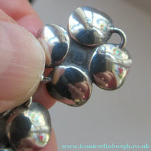 Load image into Gallery viewer,  Silver and Dark Pink Enamel Braceklet by Bernard Instone
