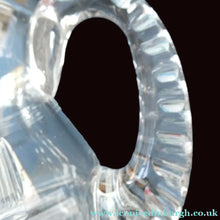 Load image into Gallery viewer, 1930s ART DECO Stuart Crystal Lemonade or Water Jug. With Cut Oval Facets and Engraved Fan Fringe Pattern. Height 6 inches
