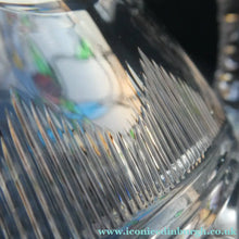 Load image into Gallery viewer, 1930s ART DECO Stuart Crystal Lemonade or Water Jug. With Cut Oval Facets and Engraved Fan Fringe Pattern. Height 6 inches
