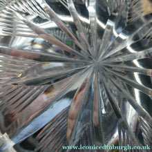 Load image into Gallery viewer, 1930s ART DECO Stuart Crystal Lemonade or Water Jug. With Cut Oval Facets and Engraved Fan Fringe Pattern. Height 6 inches
