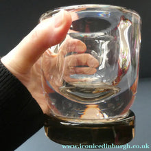 Load image into Gallery viewer, Art Deco 1930s Swedish Glass. Orrefors Squat Vase by Vicke Linstrand Decorated with Engraved Deer
