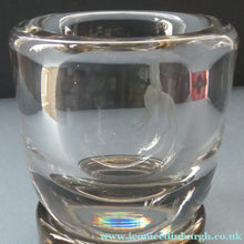 Load image into Gallery viewer, Art Deco 1930s Swedish Glass. Orrefors Squat Vase by Vicke Linstrand Decorated with Engraved Deer
