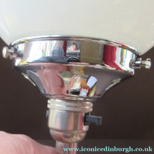 Load image into Gallery viewer, 1930s Art Deco Table Lamp Geometric Clear Perspex with Glass Globe Shade
