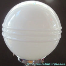 Load image into Gallery viewer, 1930s Art Deco Table Lamp Geometric Clear Perspex with Glass Globe Shade
