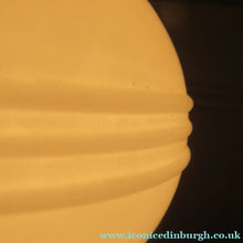 Load image into Gallery viewer, 1930s Art Deco Table Lamp Geometric Clear Perspex with Glass Globe Shade
