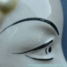 Load image into Gallery viewer, 1930s ART DECO Wall Mask by Cope &amp; Co. Art Deco Lady with Blonde Hair and Large Drop Earring
