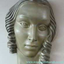 Load image into Gallery viewer, Art Deco 1930s Wall Mask by G. Leonardi. Hollywood Glamour. Original Metallic Paintwork
