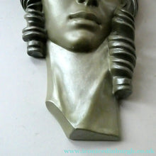 Load image into Gallery viewer, Art Deco 1930s Wall Mask by G. Leonardi. Hollywood Glamour. Original Metallic Paintwork
