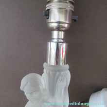 Load image into Gallery viewer, 1930s Walther &amp; Sohne German Art Deco Frosted Glass Nude Table Lamp
