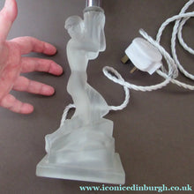 Load image into Gallery viewer, 1930s Walther &amp; Sohne German Art Deco Frosted Glass Nude Table Lamp
