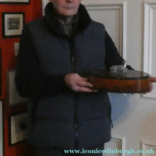 Load image into Gallery viewer, Unusual 1930s ART DECO Wooden Box with Hinged Lid. Metal Deer Sculpture on Lid (in the manner of Just Andersen)

