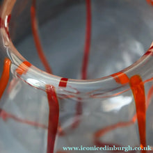 Load image into Gallery viewer, Rare 1930s Art Nouveau Art Glass Vase with Applied Red Trails (Attributed to Pallme Konig &amp; Hagel, Austria)
