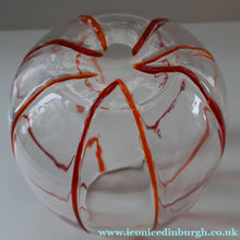 Load image into Gallery viewer, Rare 1930s Art Nouveau Art Glass Vase with Applied Red Trails (Attributed to Pallme Konig &amp; Hagel, Austria)
