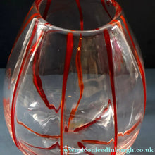 Load image into Gallery viewer, Rare 1930s Art Nouveau Art Glass Vase with Applied Red Trails (Attributed to Pallme Konig &amp; Hagel, Austria)
