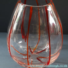 Load image into Gallery viewer, Rare 1930s Art Nouveau Art Glass Vase with Applied Red Trails (Attributed to Pallme Konig &amp; Hagel, Austria)
